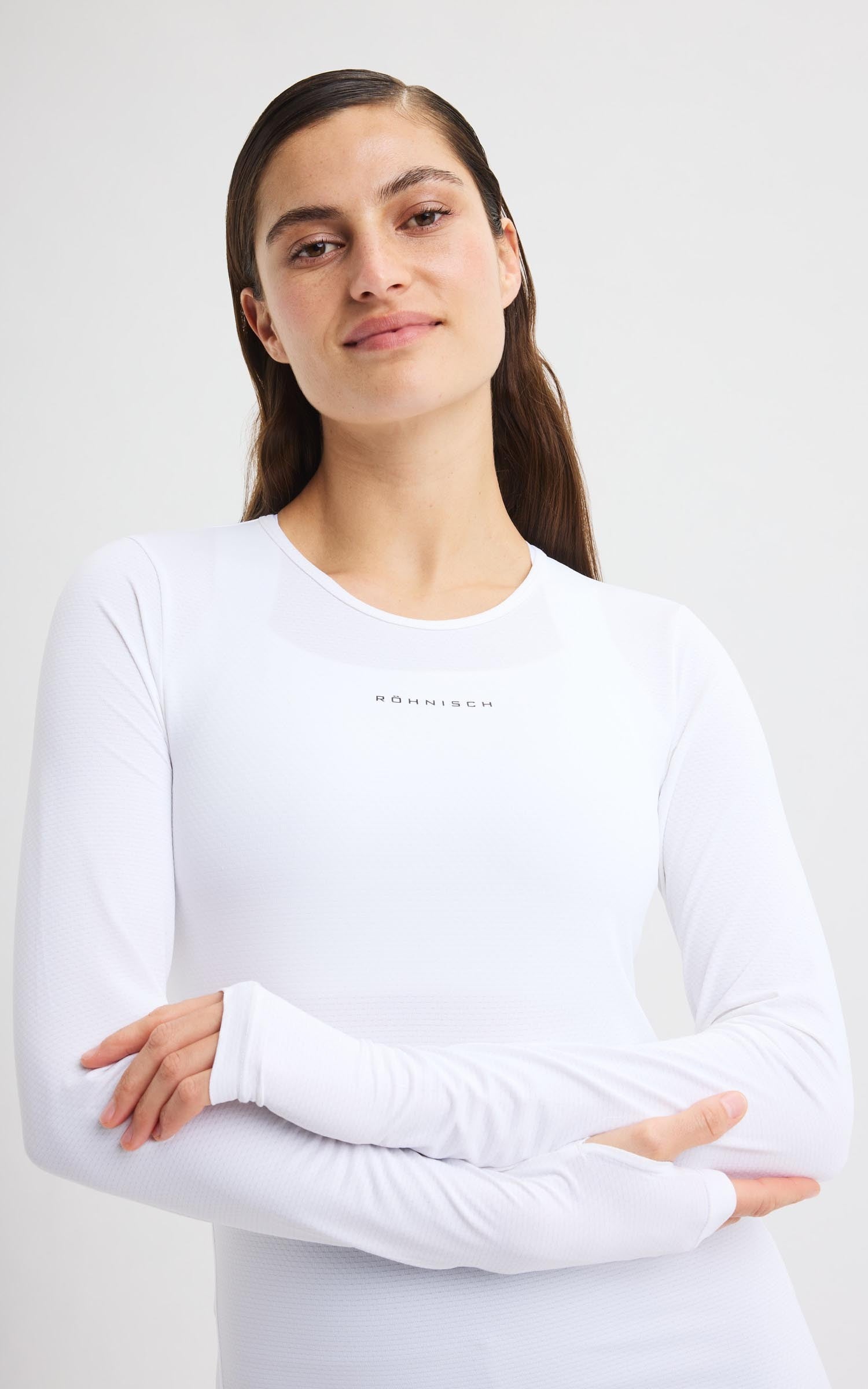 Jacquard Long Sleeve Top T-shirt  training