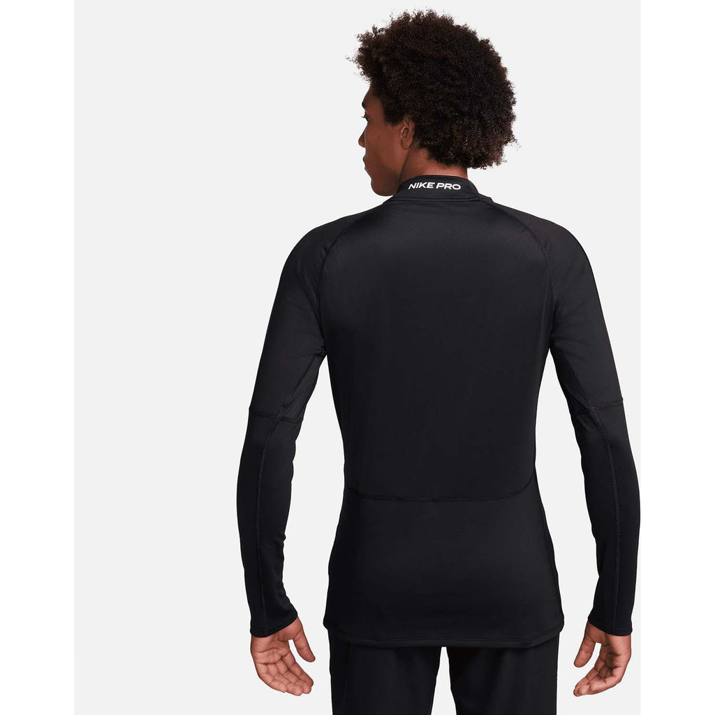 pro men's long-sleeve mock-nec