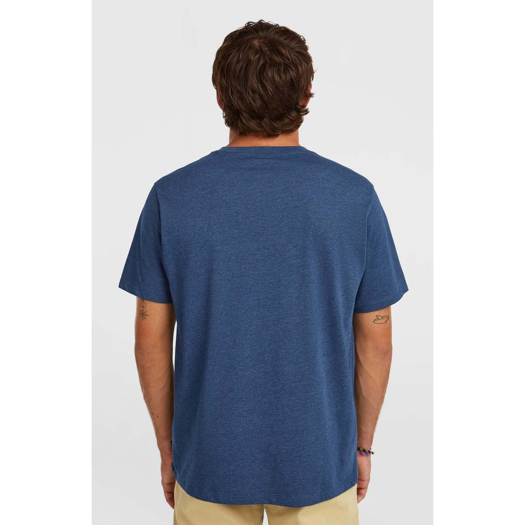 Melange Chest Print T-shirt strand
