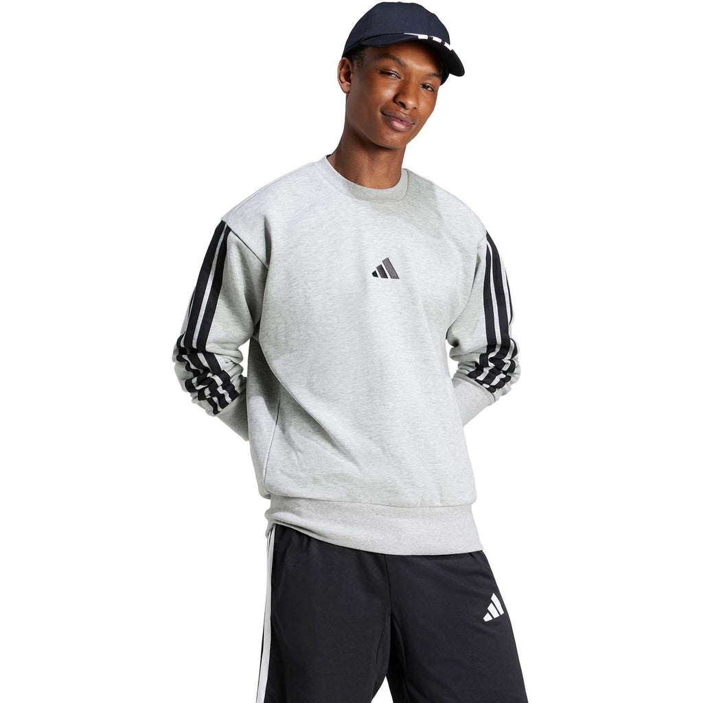 Essentials 3-Stripes Fleece Sweatshirt