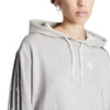 Essentials 3-Stripes Animal Print Relaxed hoodie
