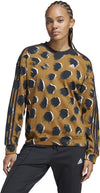 Essentials 3-Stripes Animal Print Sweatshirt