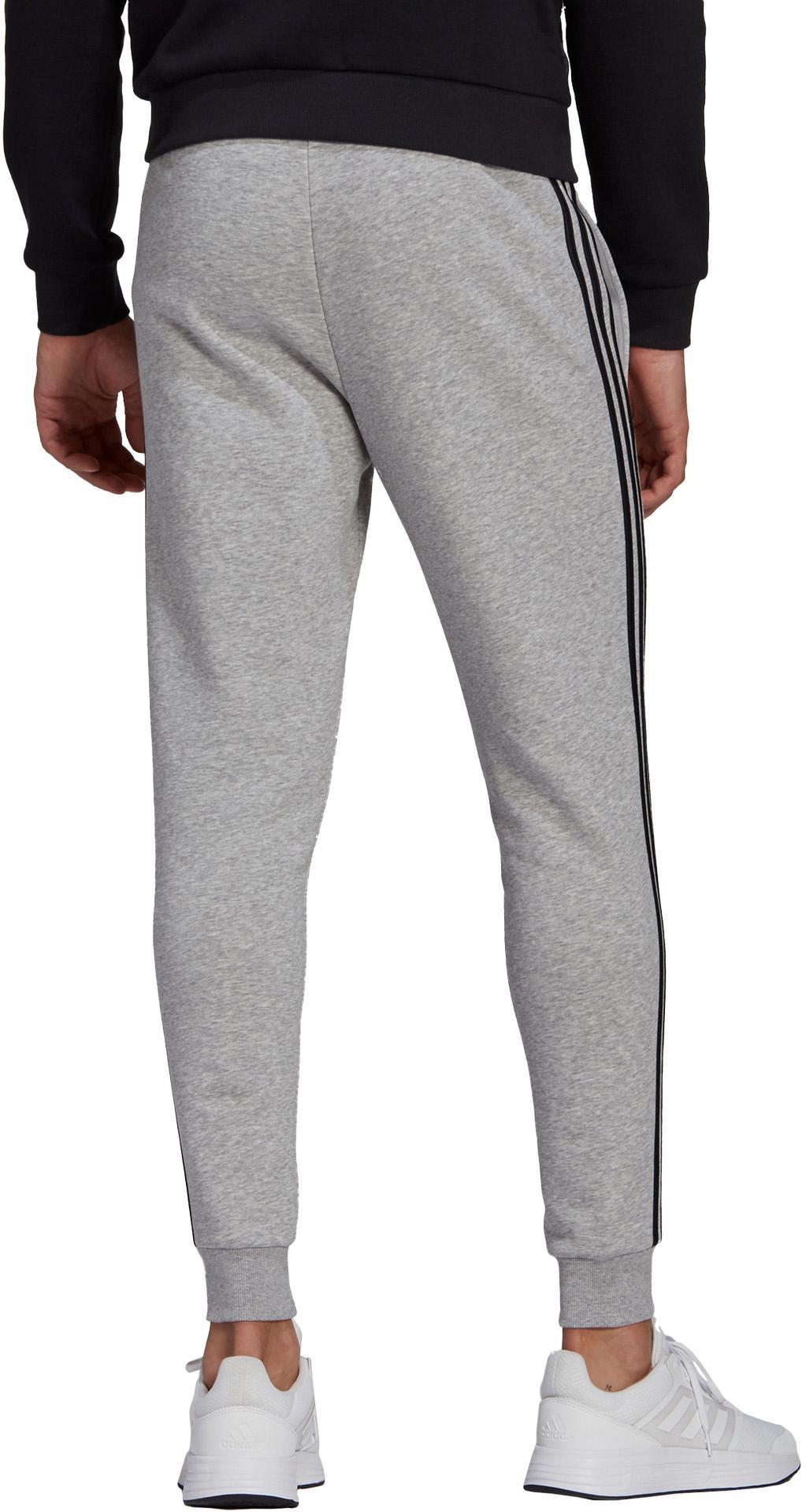Essentials Fleece Fitted 3-Stripes Broek