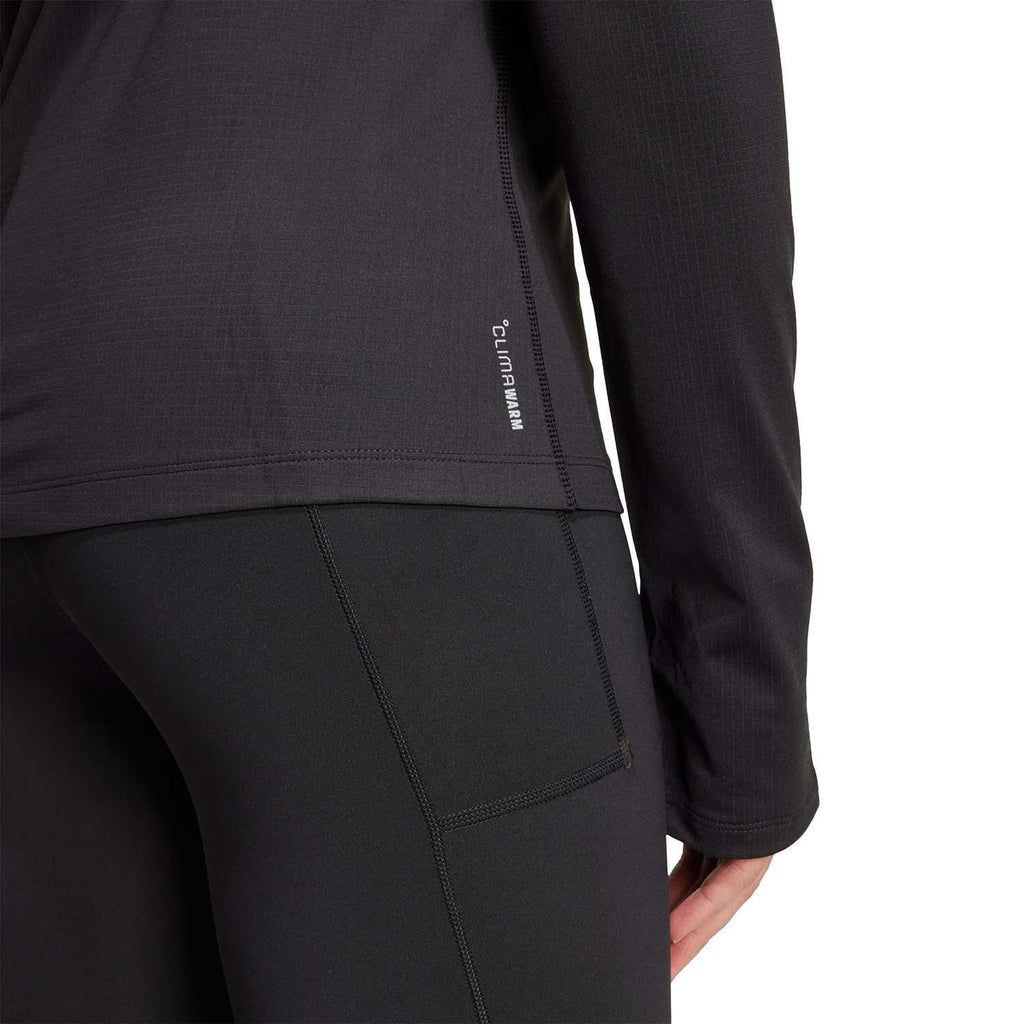 Own The Run Winterized Hoodie Met Halve Rits