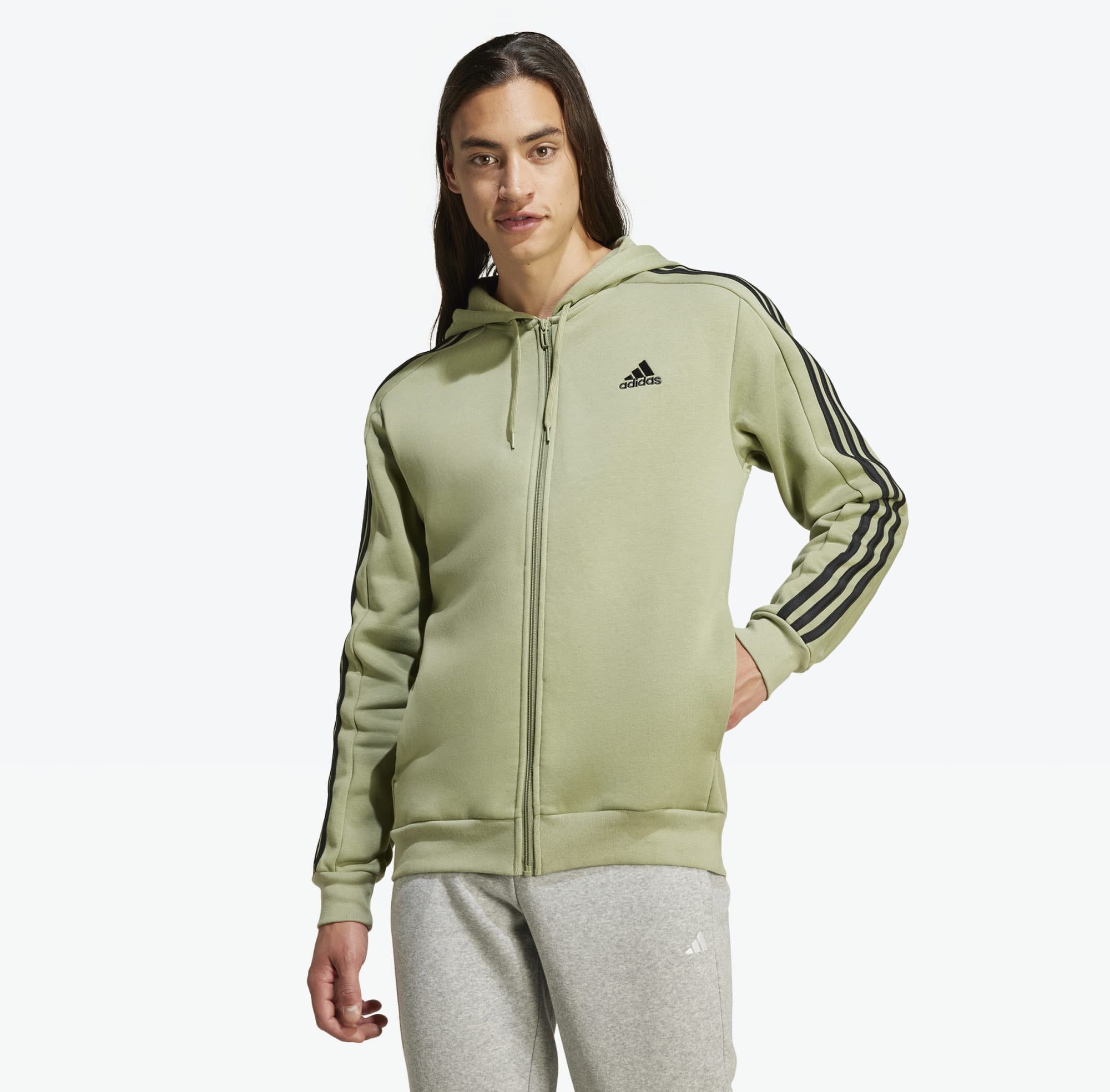 Essentials Fleece 3-Stripes ritshoodie