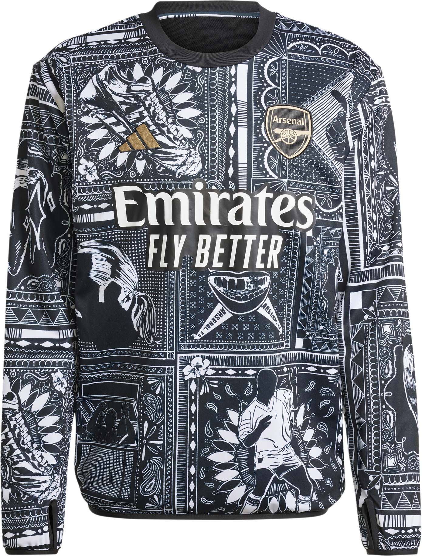 Arsenal Ian Wright Pre-Match Warm longsleeve top