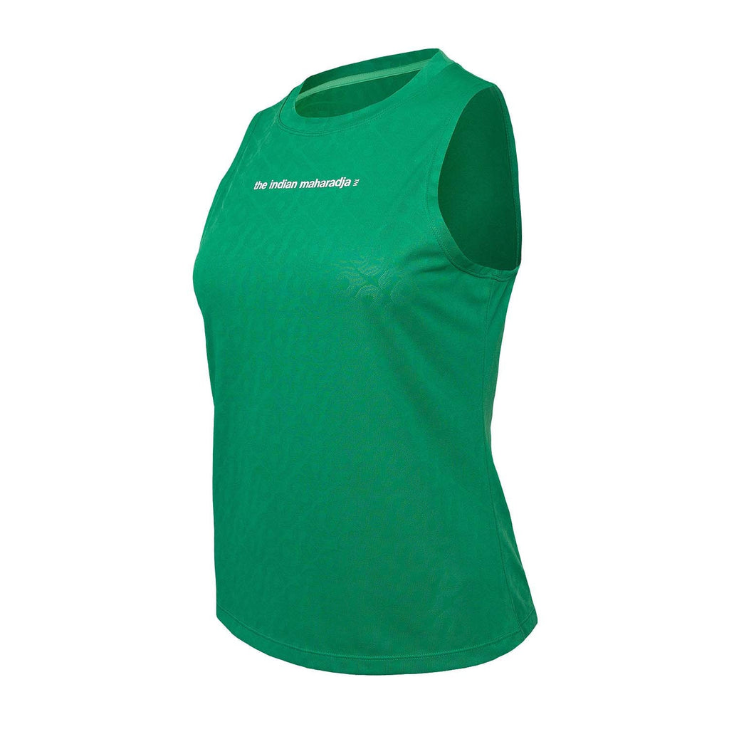 women sleeveless jacquard top