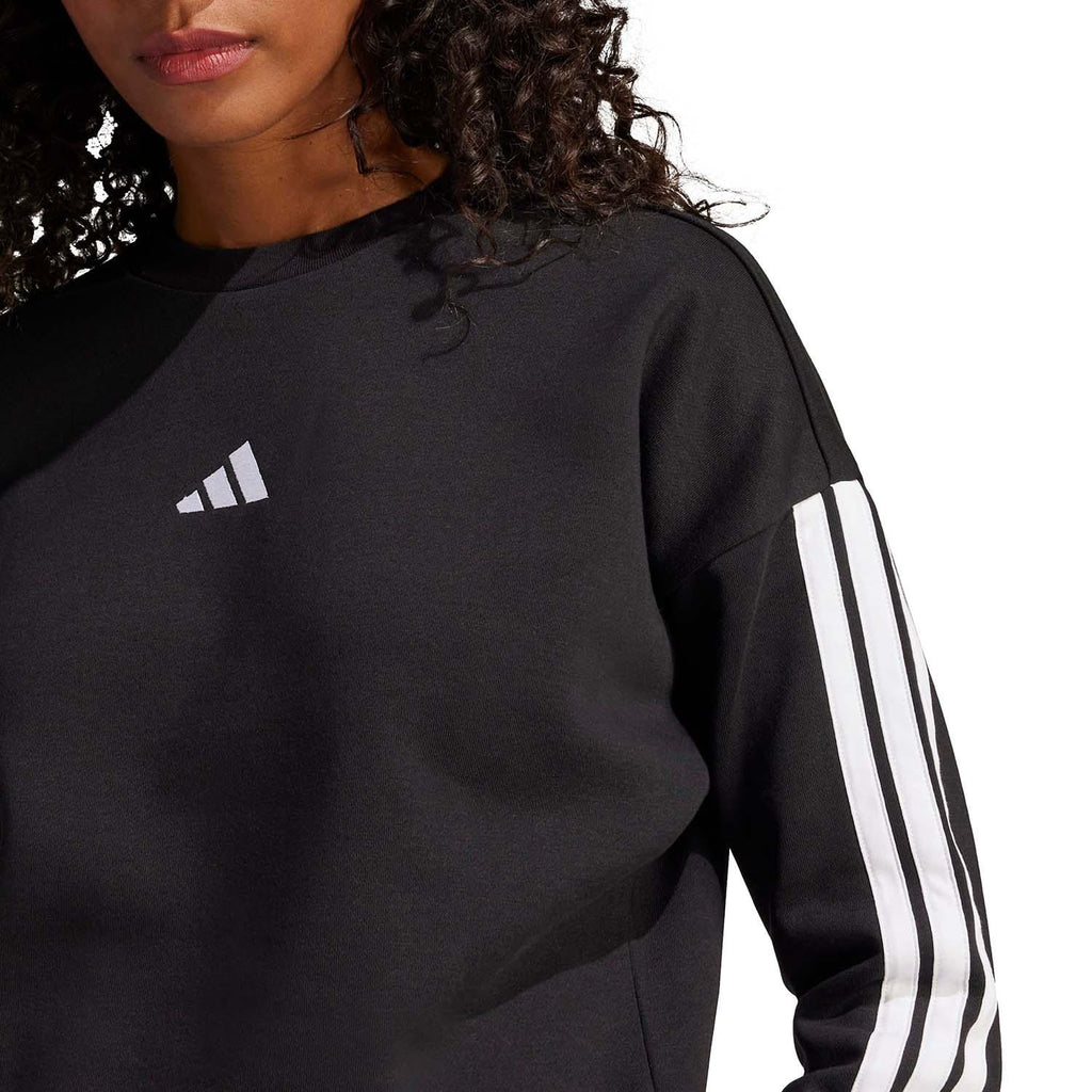 Essentials 3-Stripes Fleece Sweatshirt