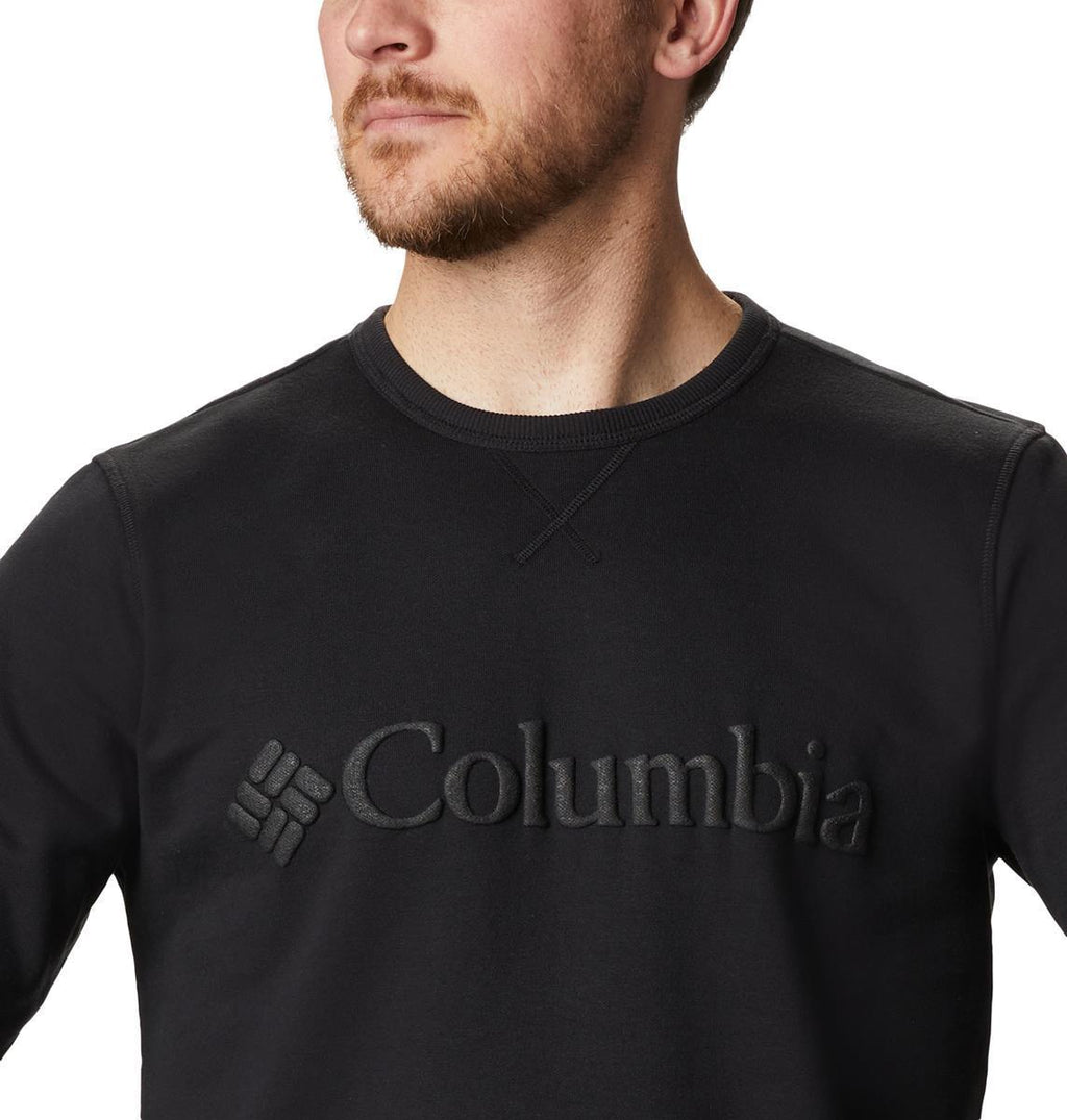 m columbia logo fleece crew