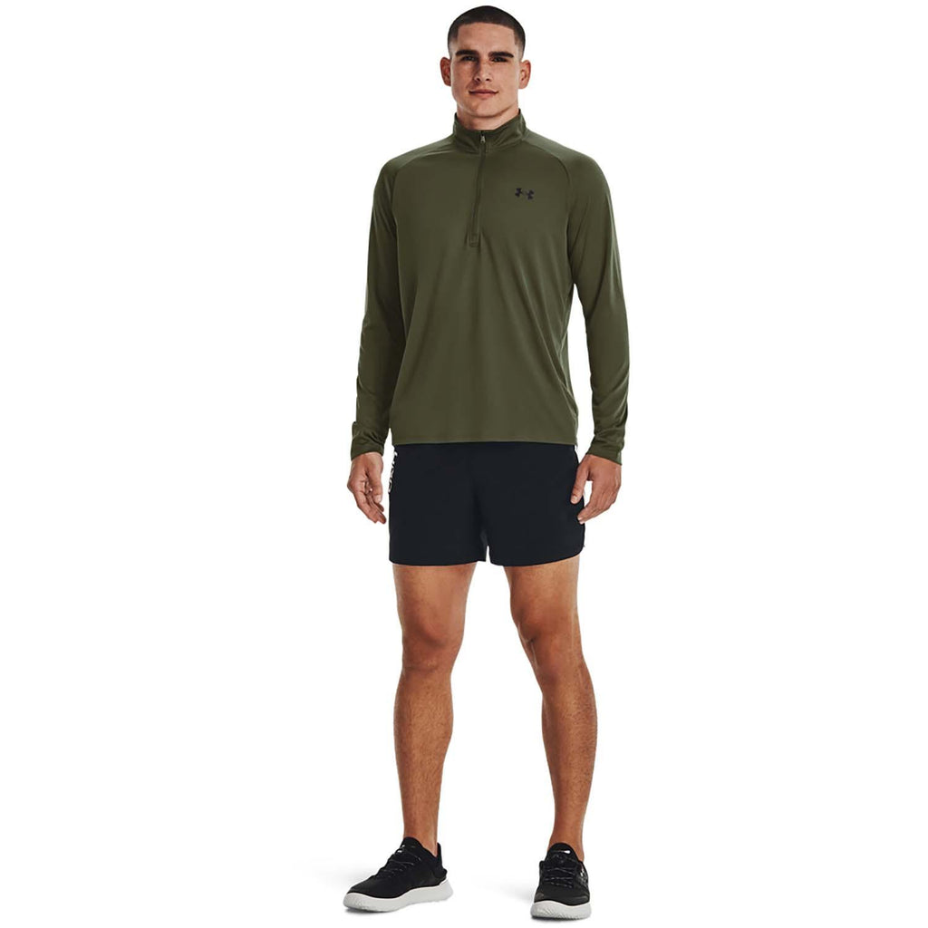 ua tech 2.0 1/2 zip-grn