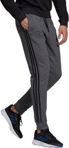 Essentials Fleece Tapered Cuff 3-Stripes broek