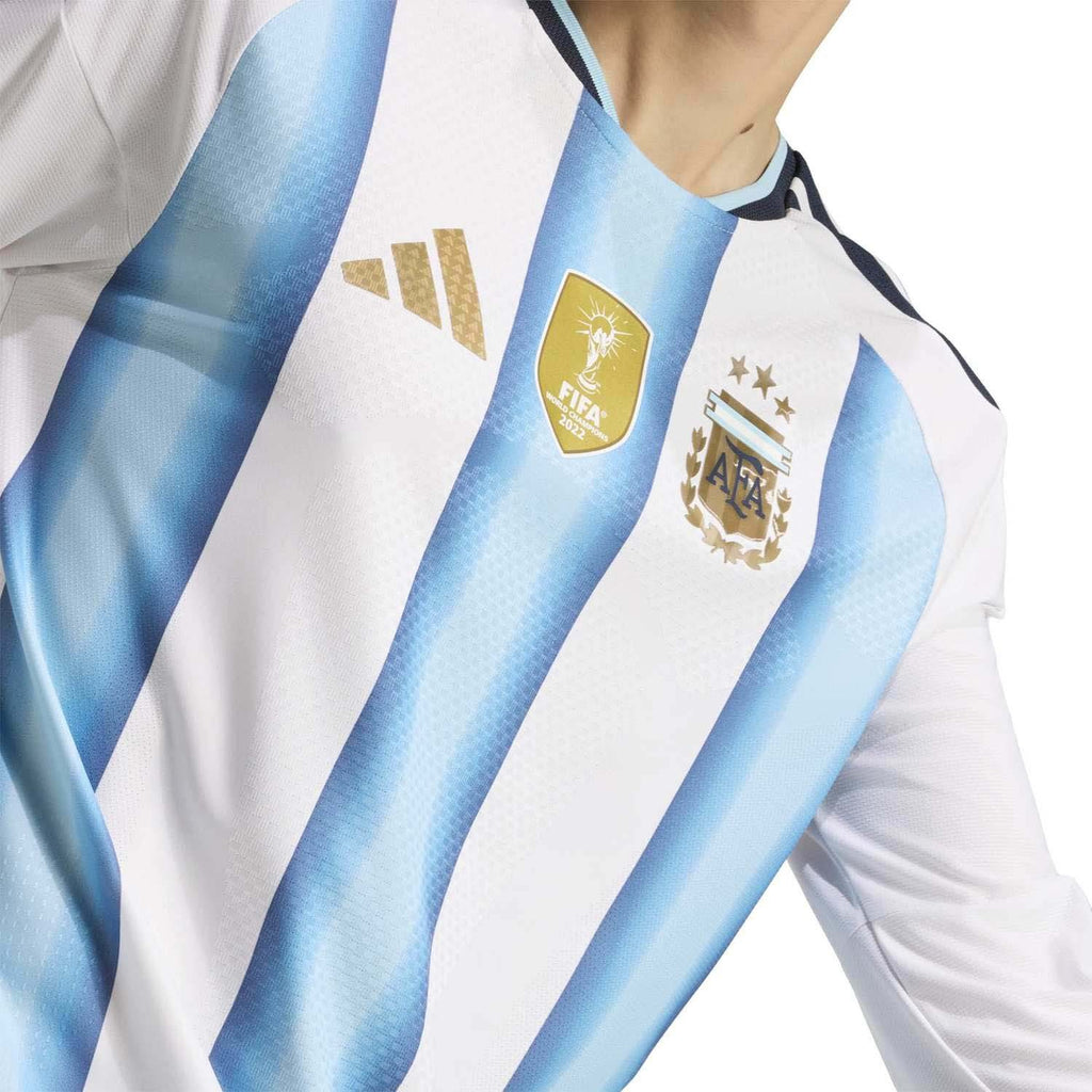 Argentinië 26 Authentiek Thuisshirt met Lange Mouwen