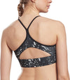 Wor Aop Tri Back Bra- Pad