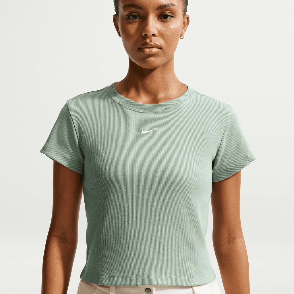 Sportswear Strakgeribd damesshirt