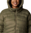 autumn park down hooded jacket