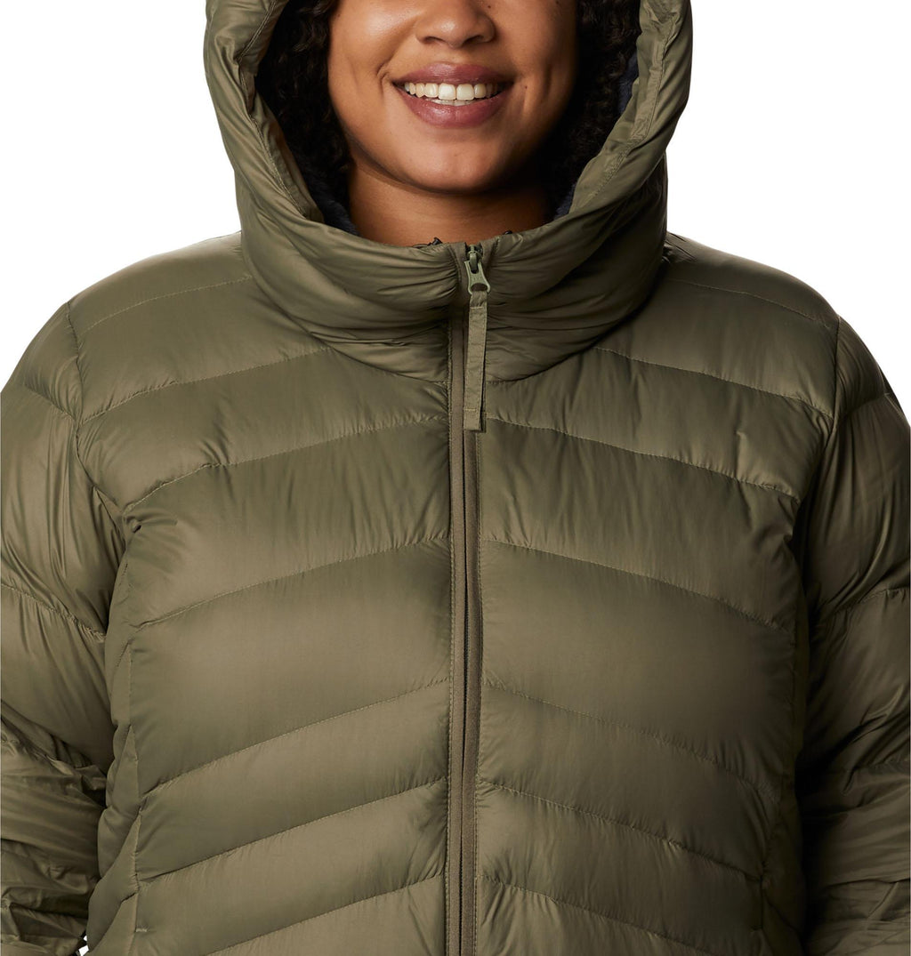 autumn park down hooded jacket