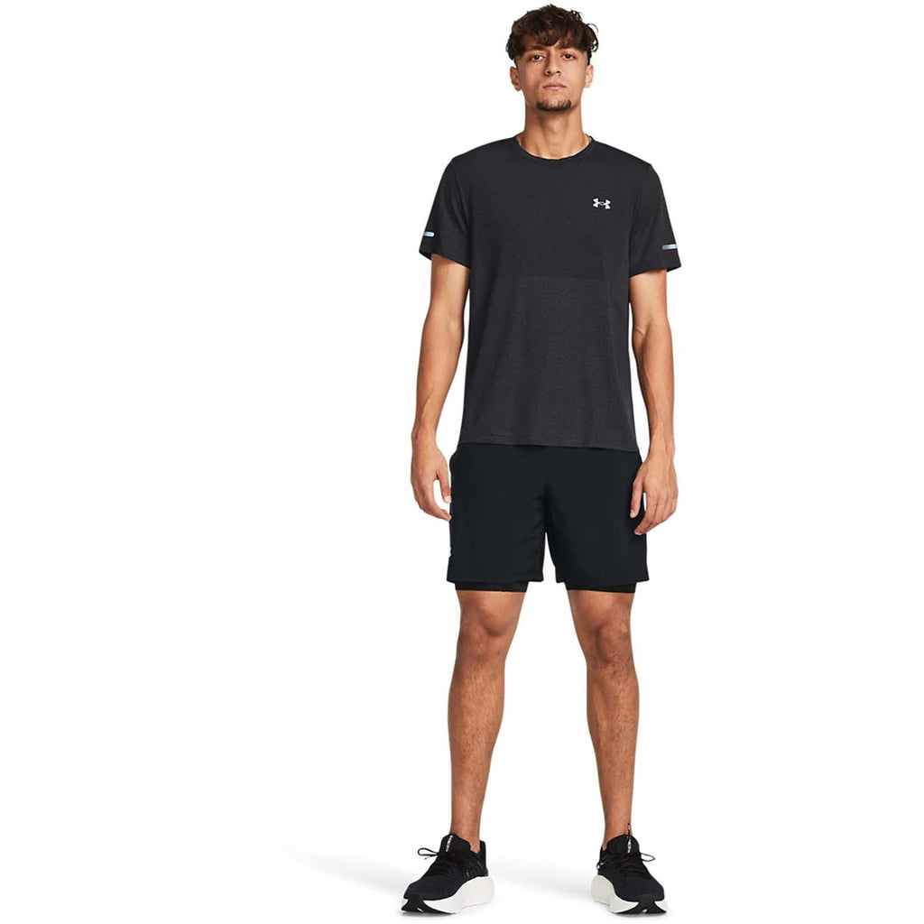 ua launch 7'' 2-in-1 short-blk