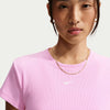 sportswear Strakgeribd damesshirt
