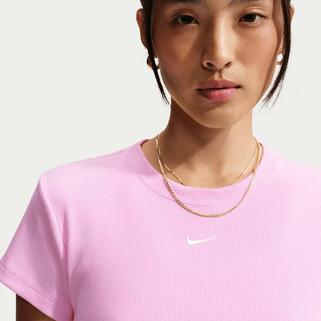 sportswear Strakgeribd damesshirt