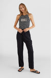 High-Waist Straight Leg Beach broek