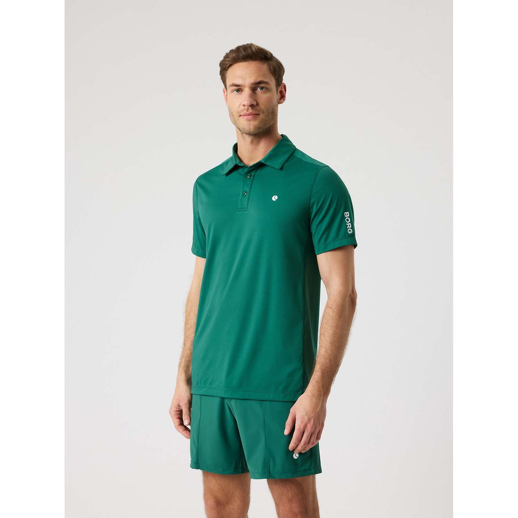 ace mesh panel polo shirt