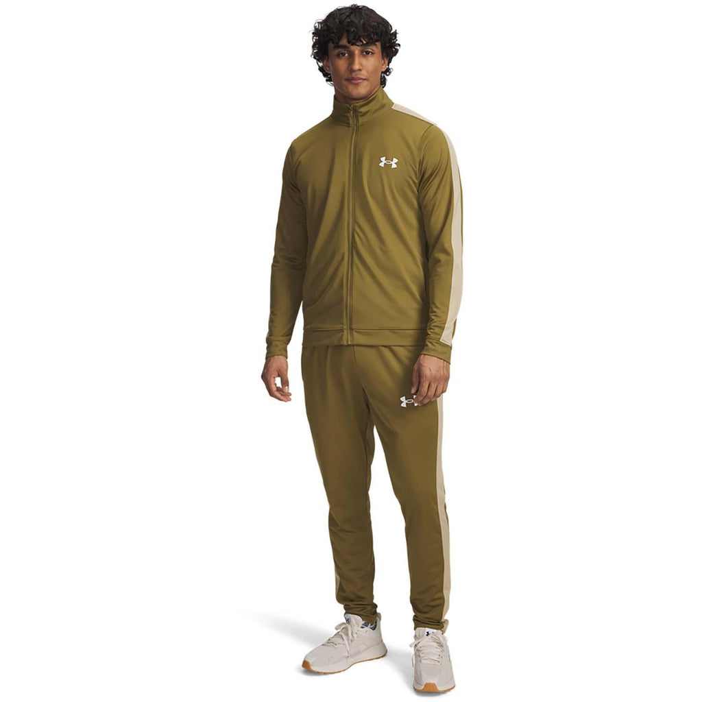 ua rival knit track suit-grn