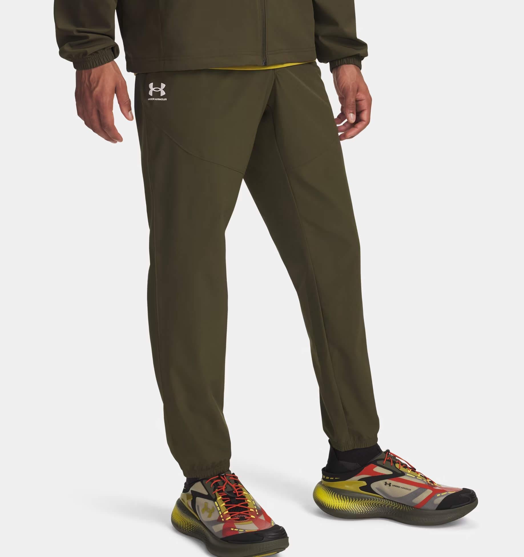 ua vibe woven jogger-grn
