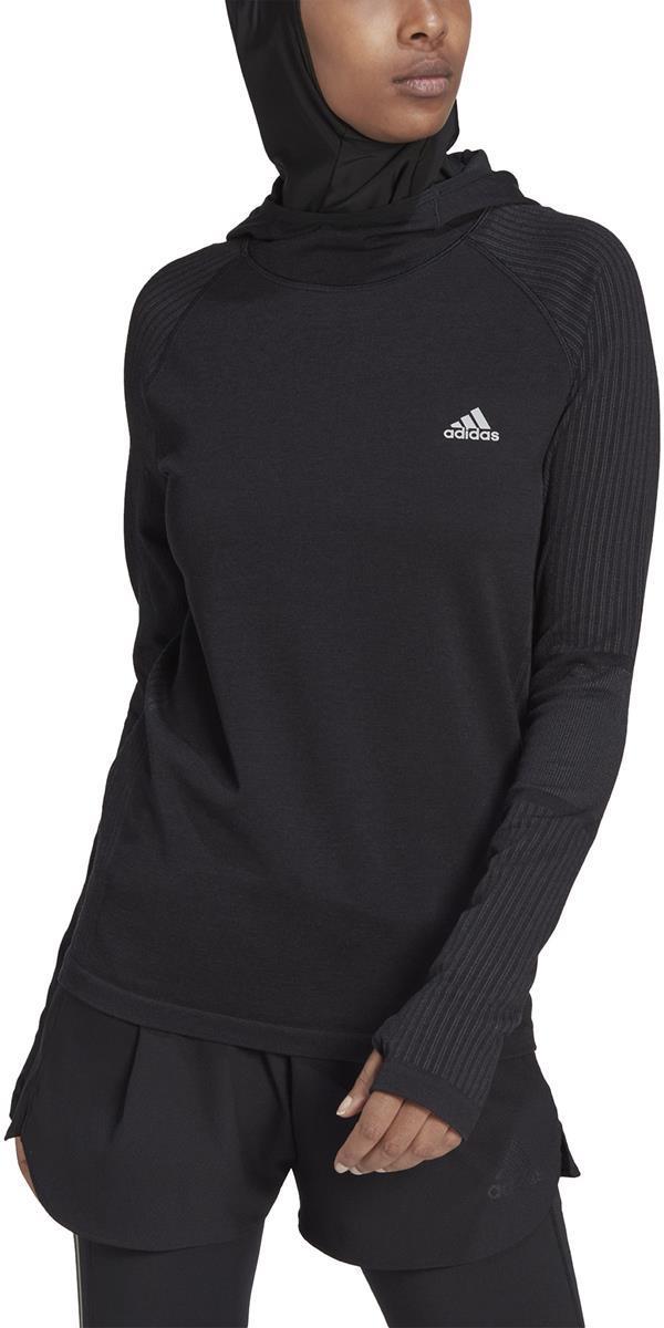 XCITY KNIT LS Da. Laufsweater mit Kapuze