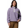 helvetia ii cropped half snap fleece vest