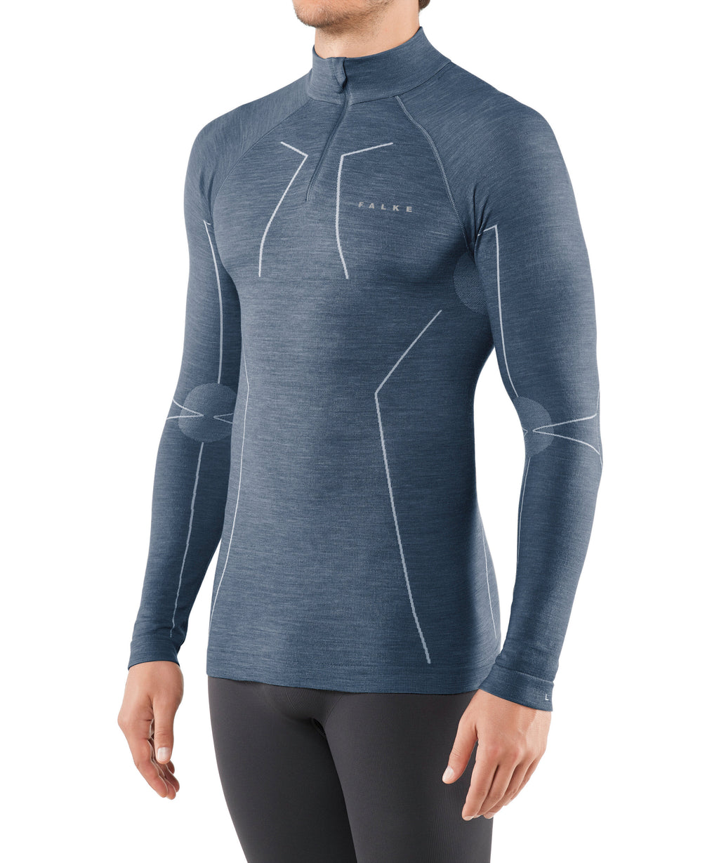 zip shirt  long sleeved wooltech
