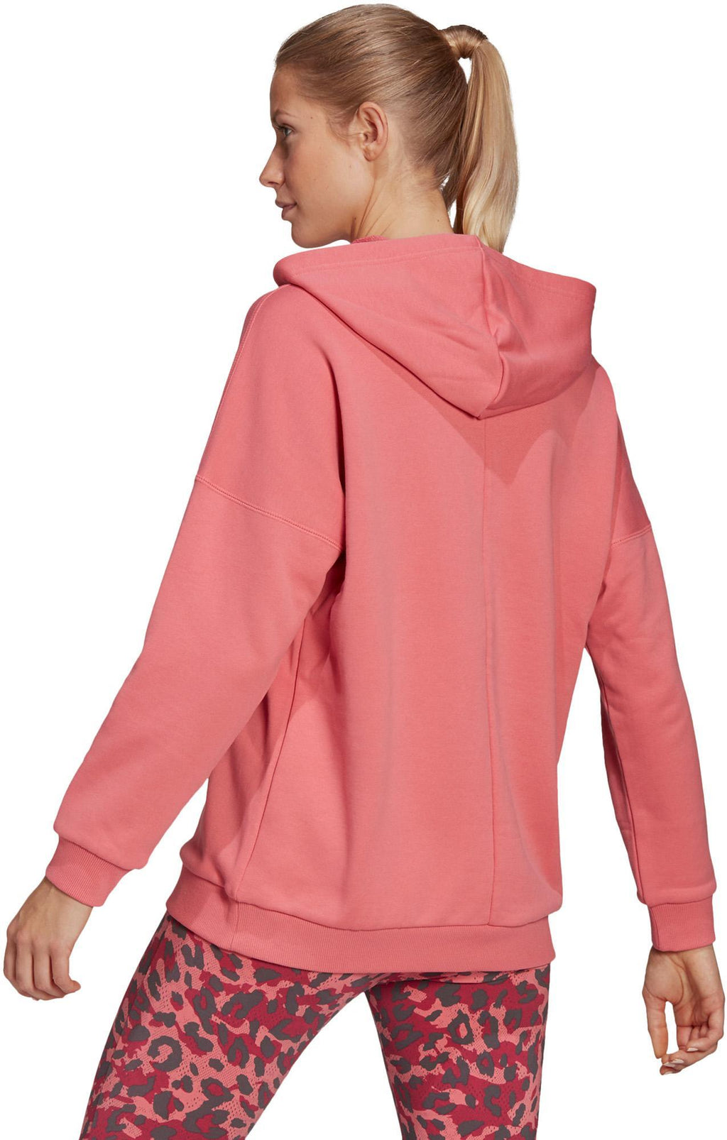 Sportswear Leopard-Print Oversized Hoodie