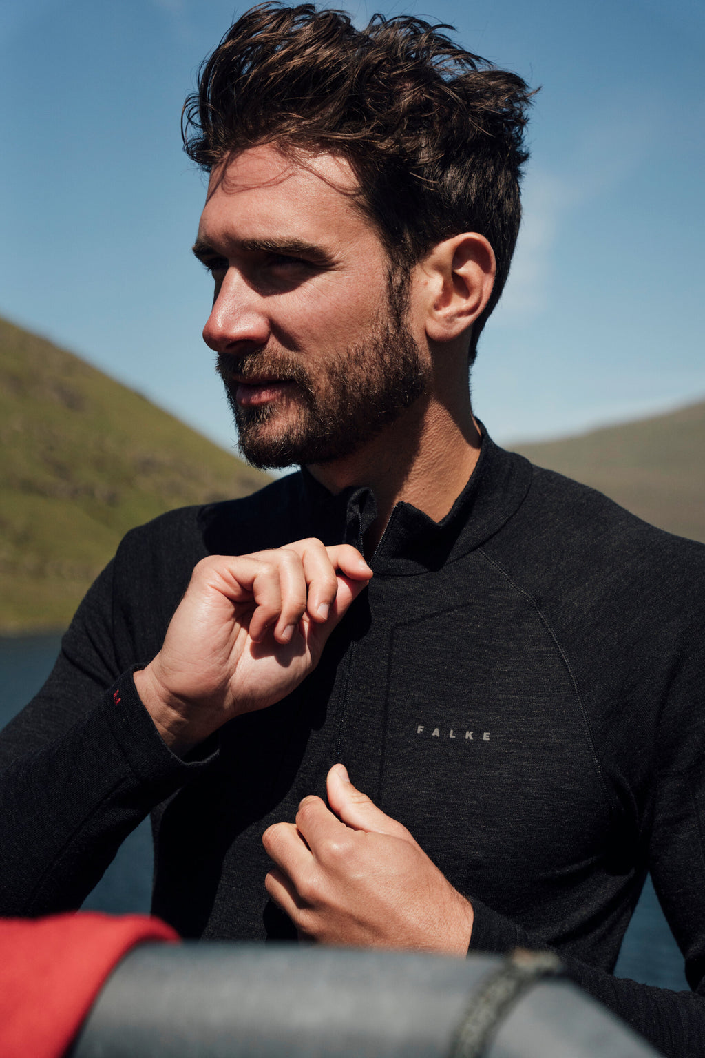 zip shirt  long sleeved wooltech