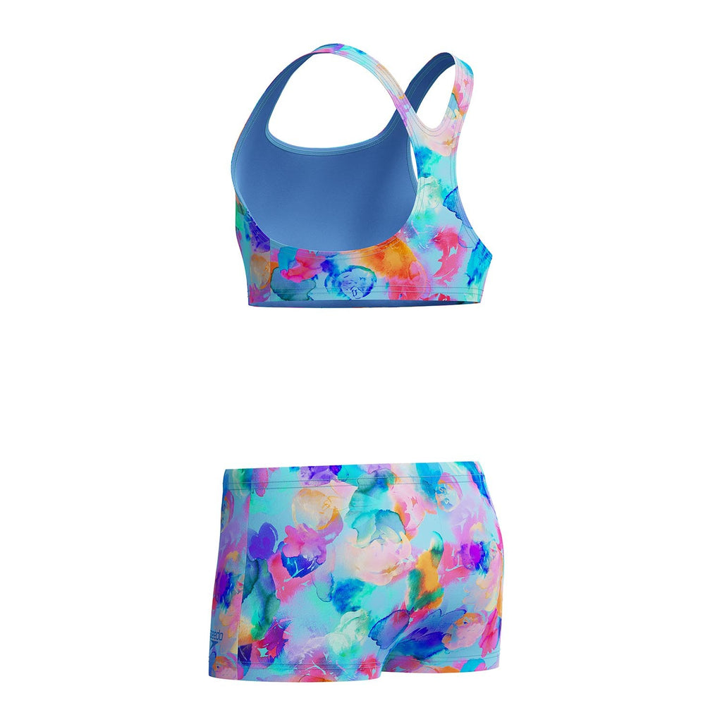 PRINT RACERBACK 2PC LTBLU/PNK