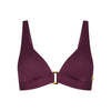 bikini top triangle buckle push-up