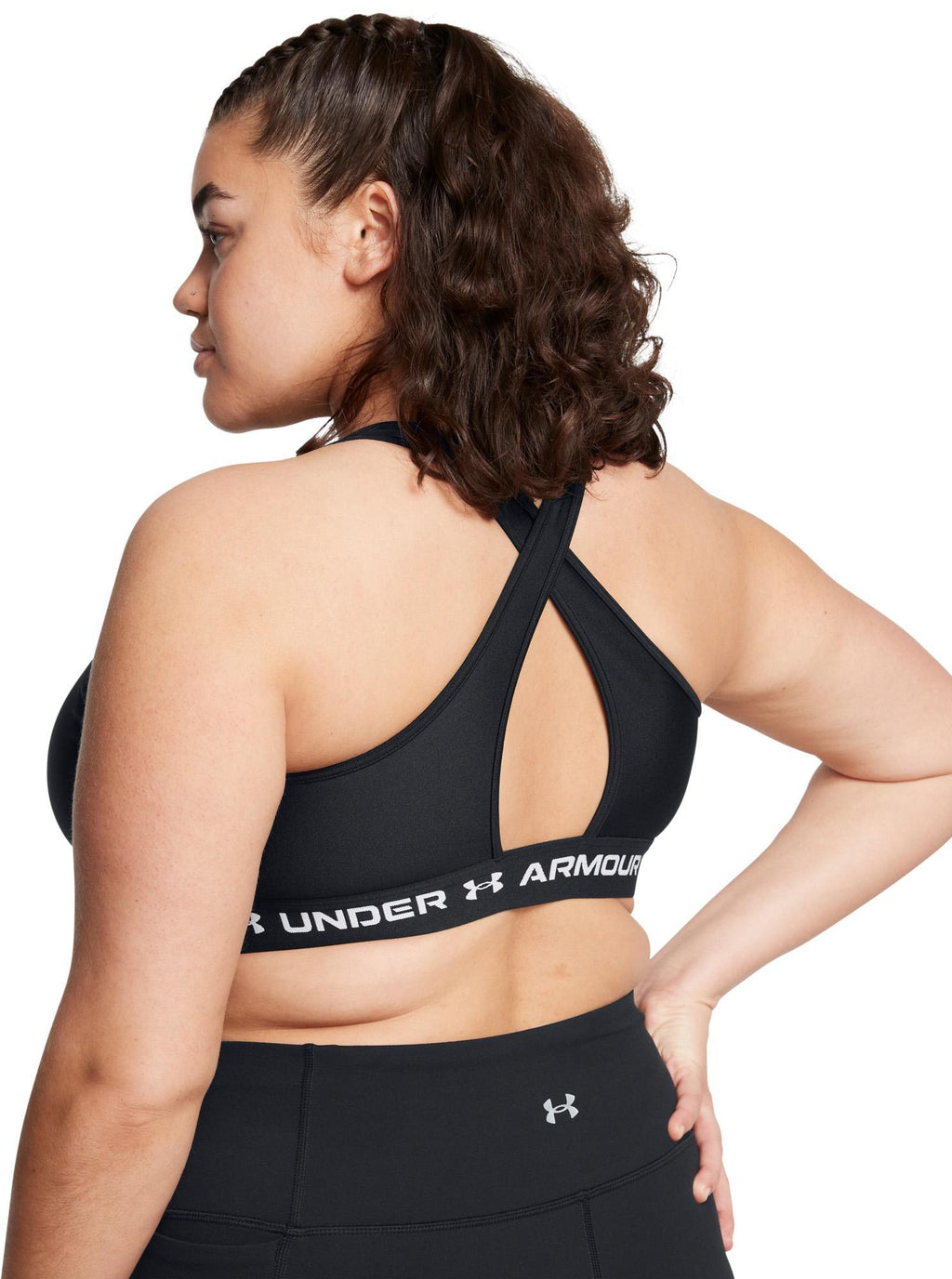 crossback mid bra-blk