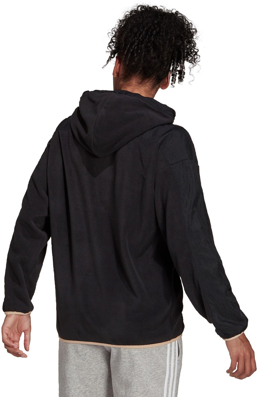 Brand Love Giant Logo Polar Fleece hoodie