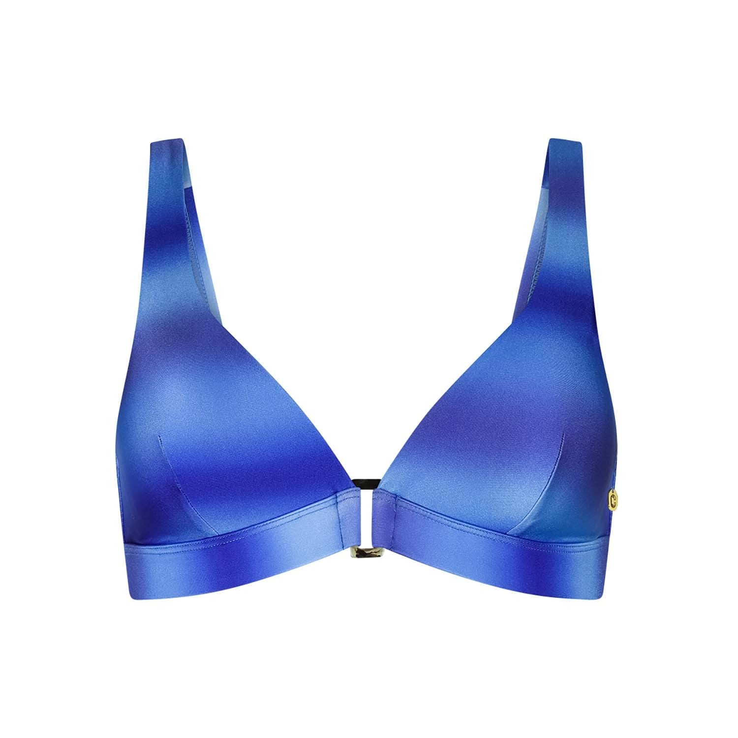 bikini top triangle buckle push-up