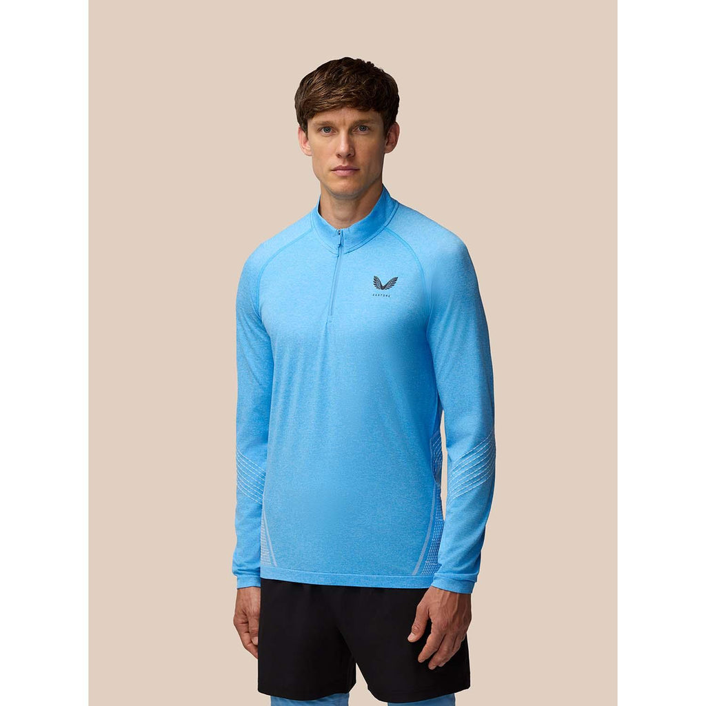 Seamless 1/4 Zip Ls Top