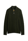 Vintage Jacob Cable Knit Half Zip Jumper