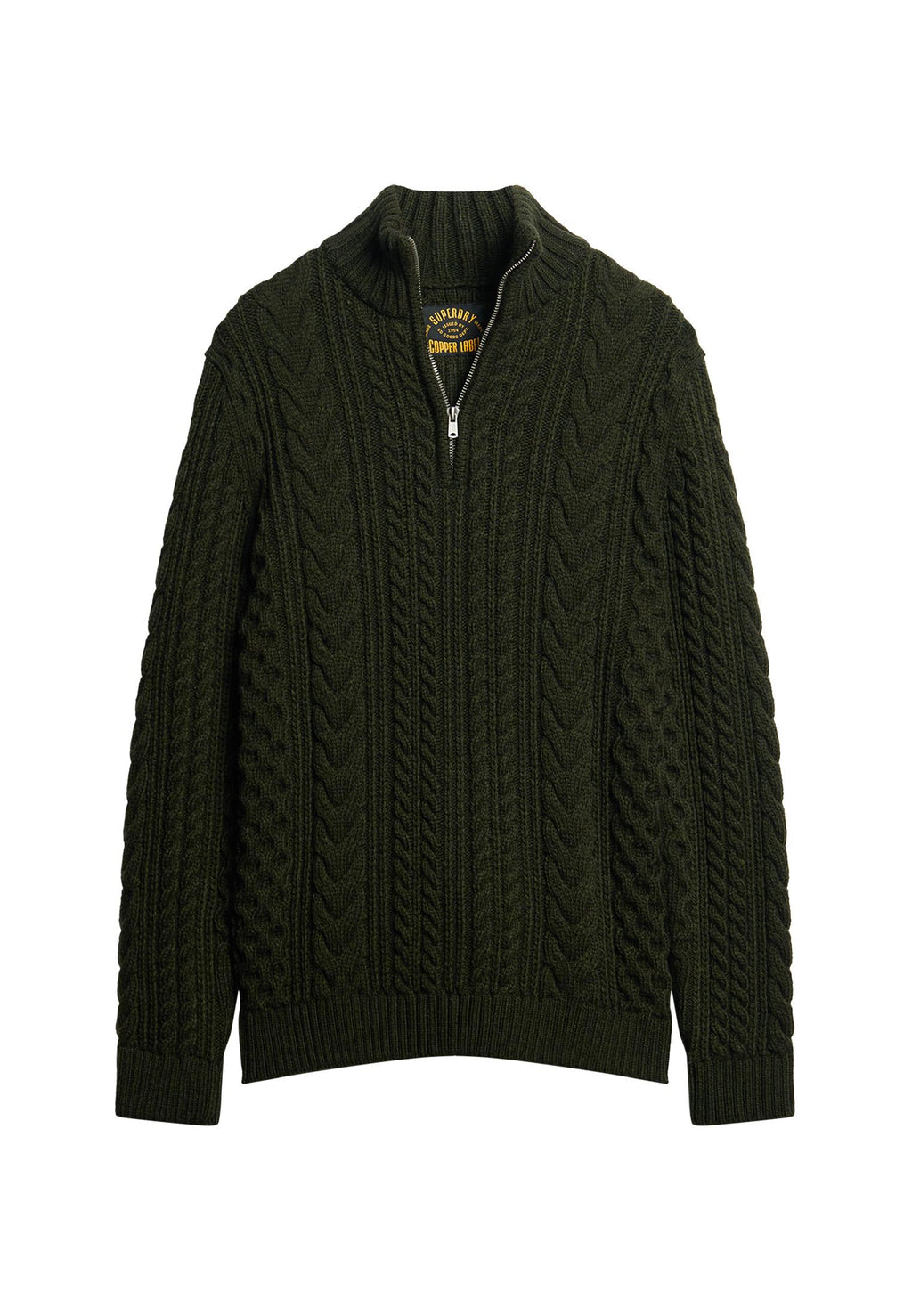 Vintage Jacob Cable Knit Half Zip Jumper