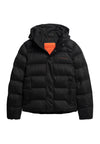 Hooded Microfibre Sports Puffer Jacket