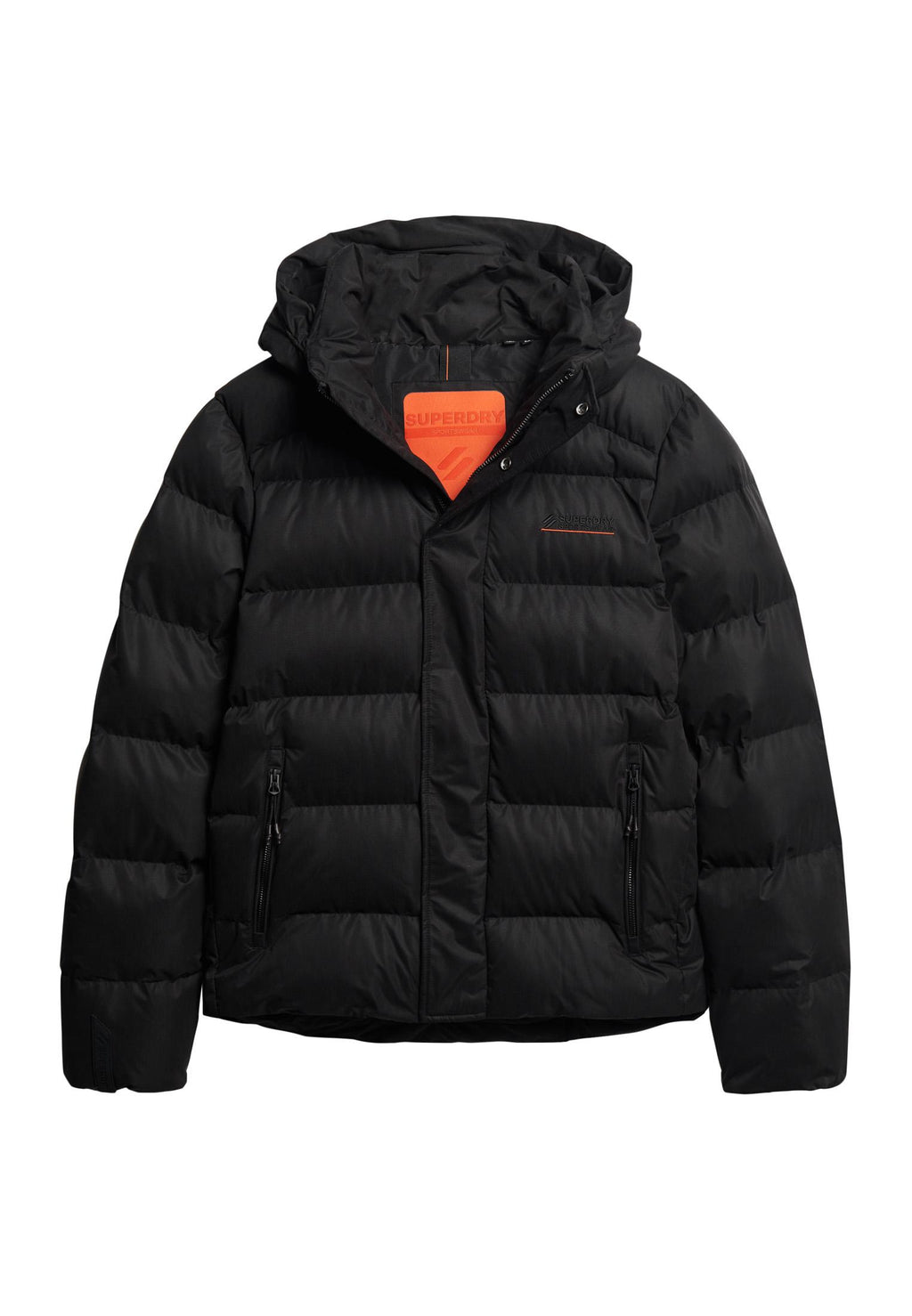 Hooded Microfibre Sports Puffer Jacket