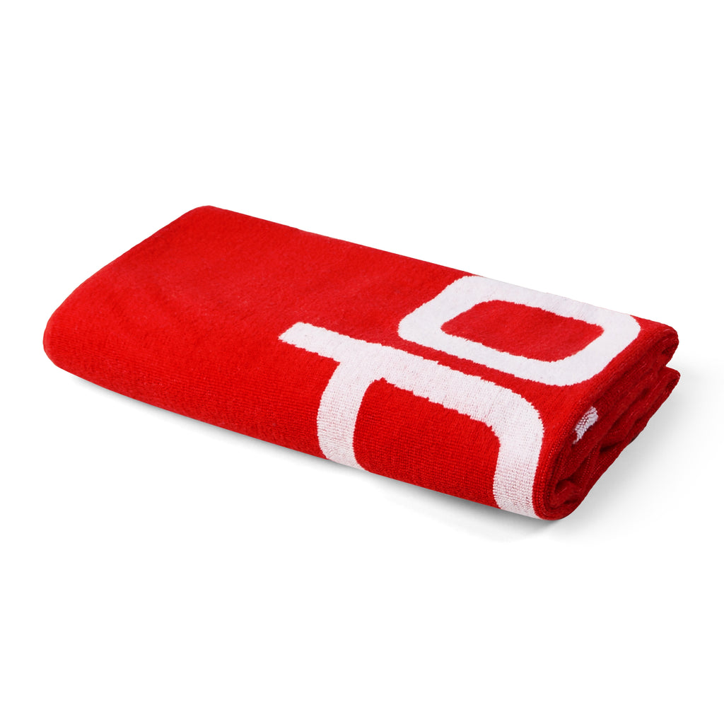 LOGO TOWEL AU RED/WHITE