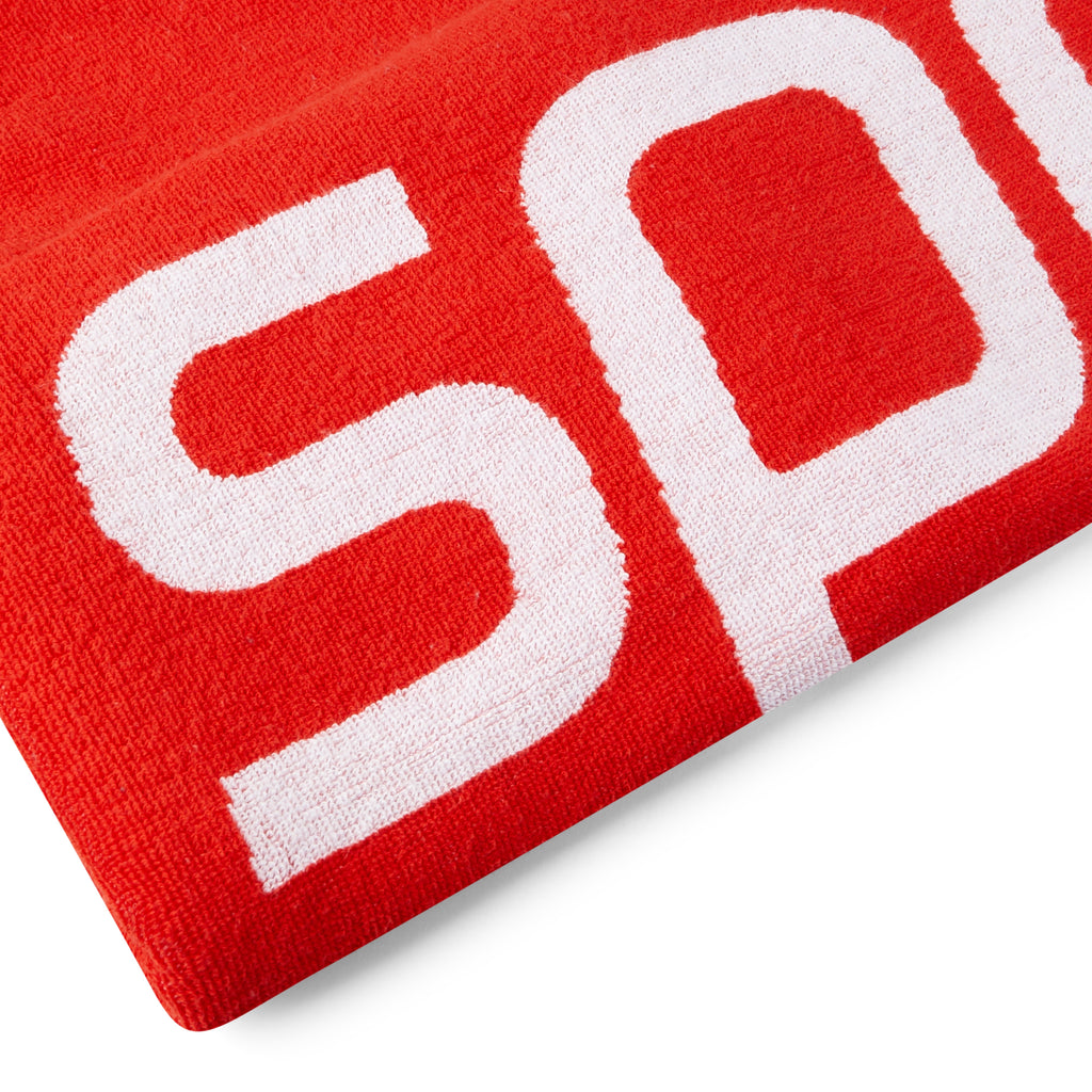 LOGO TOWEL AU RED/WHITE