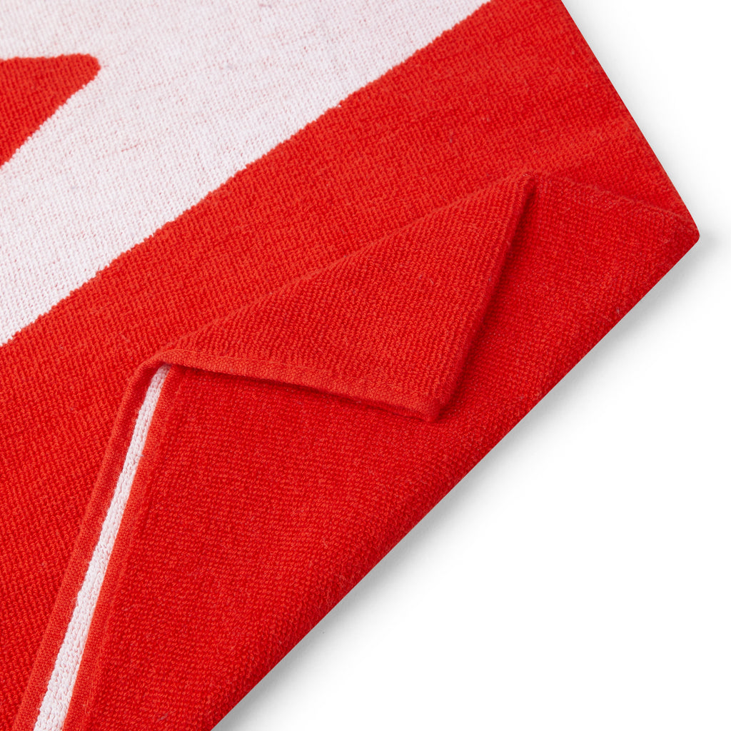 LOGO TOWEL AU RED/WHITE