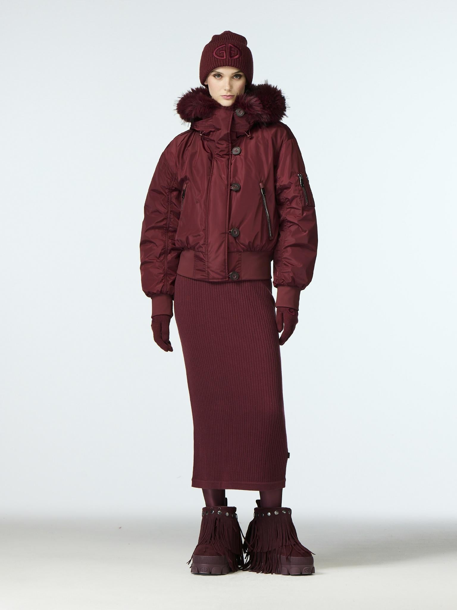 JEANNE ski jacket FAUX BORDER