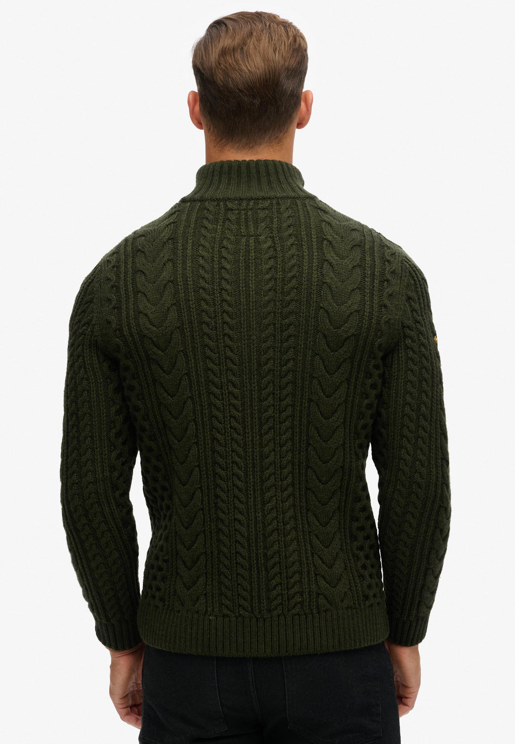 Vintage Jacob Cable Knit Half Zip Jumper