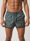 Retro Print Swim Shorts