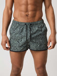 Retro Print Swim Shorts