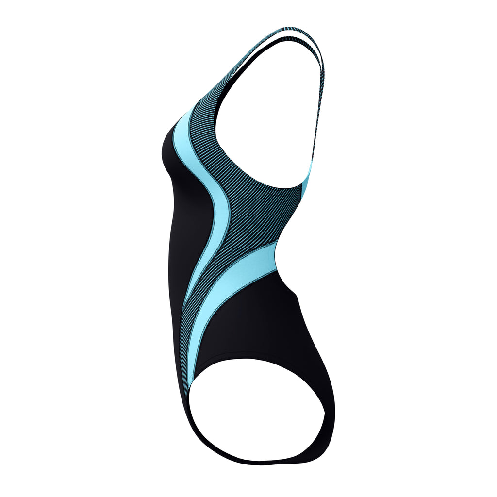 QUANTUM RIB SPLICE 1PC BLK/LTBLU